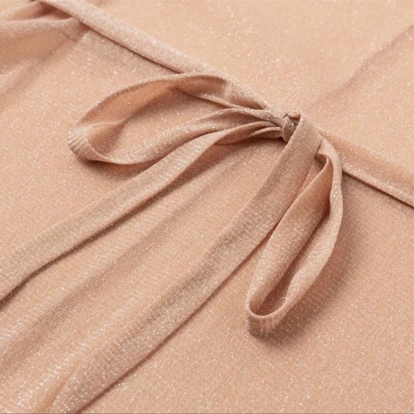 Sexy Shimmers Kimono Bikini Coverup Robe With Tie - Picture 5 of 10